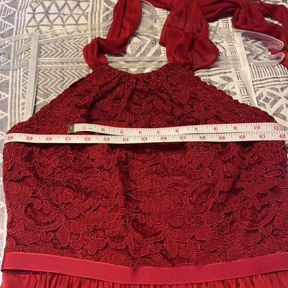 Knee Length Halter Dress Davids Bridal Bridesmaid - Picture 2 of 4